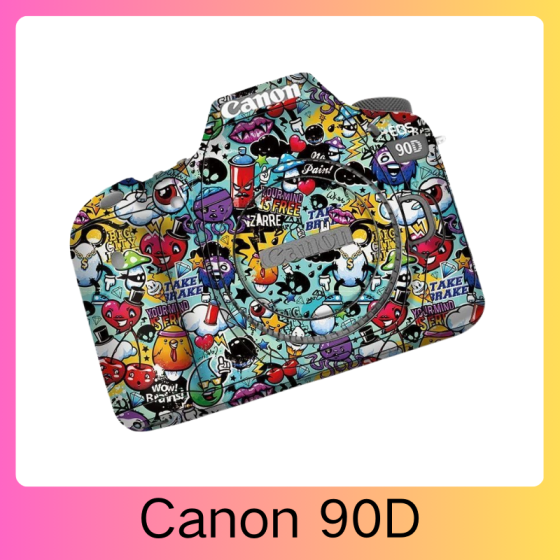 Corpo da Canon 90D - Pele câmera, adesivo câmera - com alta resistência a arranhões, à prova d'água e com design elegante.